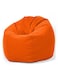 Comfy - PVC Leather Bean Bag Orange