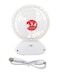 Sonashi 5 Inch Rechargeable Mini Fan With 2 Speeds, Continuous Working Of 2 Hours(High), 4.5 Hours(Low), 5V Usb Charge And Charging Indicator, Portable Fan SRF-015 White/Blue