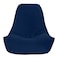 In House Harvey Velvet Bean Bag Chair - Medium - Dark Blue