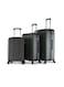 Lightweight 3-Pieces ABS Hard side Travel Luggage Trolley Bag Set with Lock for men / women / unisex Hard shell strong