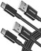 USB C Cable  Anker  2 Pack  6 ft  Type C Charger Premium Nylon USB Cable   USB A to Type C Charging Cable Fast Charge for Samsung Galaxy S10 S10    Note 8  LG V20 and Other USB C Charger  Black