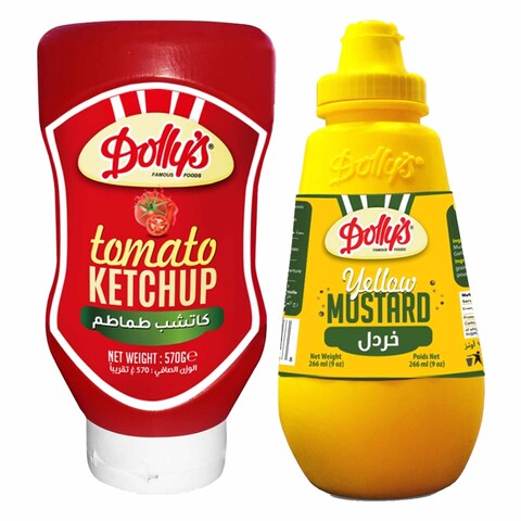 Buy Dolly's Ketchup 570GR+ Mustard 250GR Online | Carrefour Lebanon