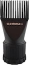 Gamma+ Professional Hair Dryer Nozzle Comb Attachment 32 Teeth, Fits Most Dryers 1.5" Diameter, Black