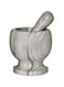 Raj Marble Mortar With Pestle Grey 10cm