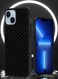 iPhone 14 Case Genuine Carbon Fiber Case Ultra Slim Shockproof Back Cover Black
