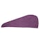 1Chase Terry Hair Towel Wrap, 100% Cotton, Bath Shower Head Towel, Quick Magic Dryer, Purple