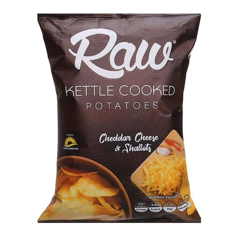 Raw Cheddar Cheese and Shallots Kettle Cooked Potatoes - 38 gm