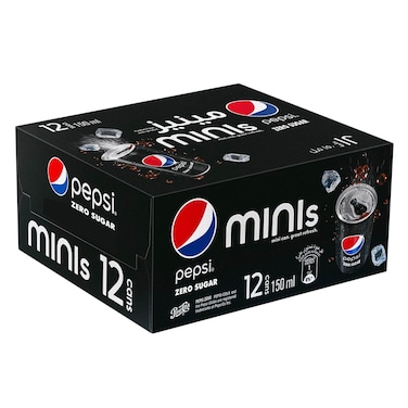 Pepsi Zero Sugar Can 150ml Pack of 12