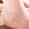 Aiwanto Silver Ankle Chain Anklet Simple Anklets