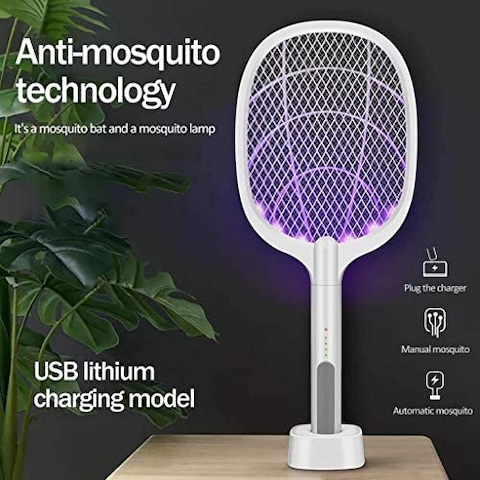 Generic Rechargeable Usb Electric Mosquito Swatter Insect Fly Handheld Zapper