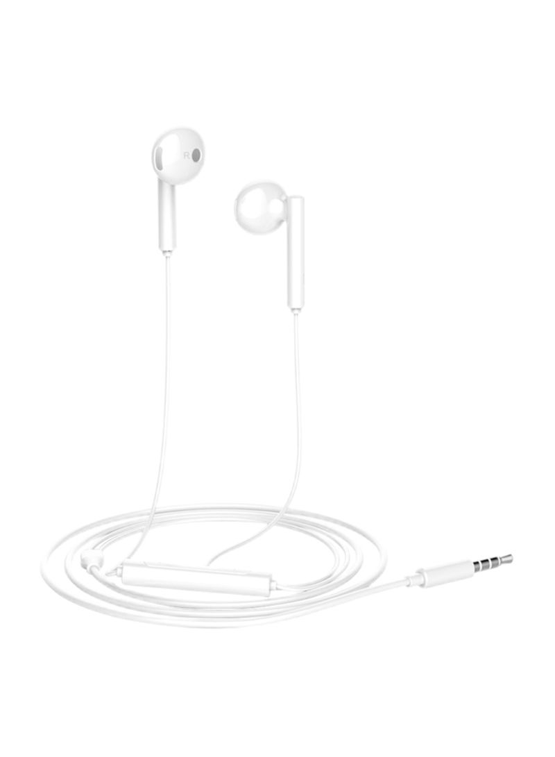 Original HUAWEI Honor Earphone AM115 Wired Half In-ear Headset 3.5mm Jack With Microphone Volume Control For Huawei P10 P20 Lite Mobile Phones Tablet Computer White