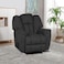 Penhaligon's Linen Rocking Recliner Chair - Dark Grey
