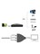 Generic - 3-In-1 Output Ports HDMI Switch Splitter 8x7.1x1.8centimeter Black