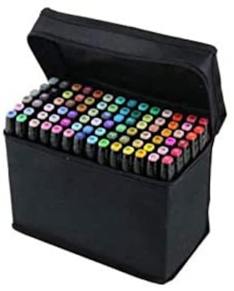 Beauenty - Touch5 Graphic Design Art Twin Tips Marker Pens 80 Colors Kit Black W060027