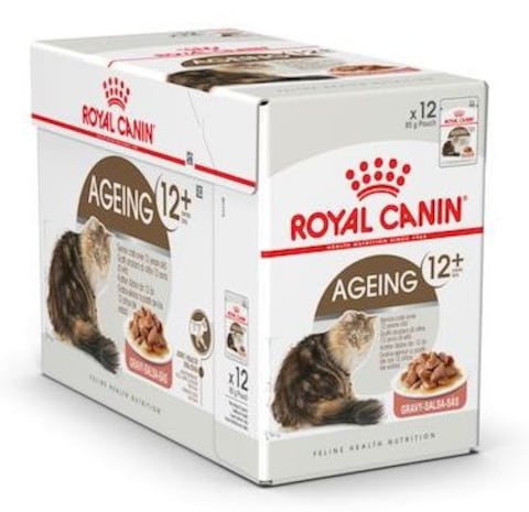 Feline Health Nutrition Ageing +12 Gravy (WET FOOD - 12&#39;S)