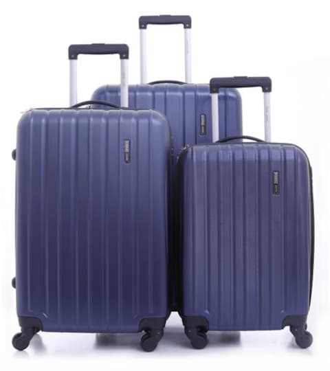 Para John Pabloz Pcs Trolley Luggage Set, Navy 20 24, 28