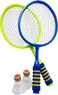 Party Time Badminton Set for Kids, 1 Pair Badminton Racket Shuttlecock Lightweight Badminton Kit for Indoor Outdoor Backyards Lawn Beach Sports Kids Game
