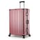 Cabinpro Lightweight Aluminum Frame Fashion Trolley Luggage Set of 3 Polycarbonate Hard Shell Suitcase with 4 Quite 360&deg; Double spinner wheels CP001 Rose Gold