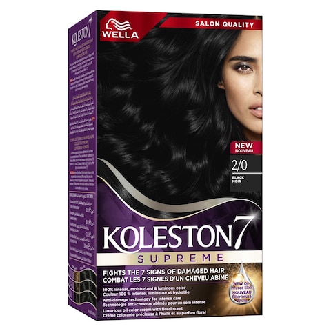 Wella Koleston Supreme Hair Color 2/0 Black