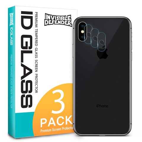 Ringke - iPhone X Lens Protective Glass Invisible Defender Tempered Glass Protective 9H Hard
