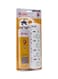 Moha 4-Way Socket Power Extension With Individual Switch White 2Meter