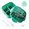 Nova Kids Lunch Box and Water Bottle With Lunch Bag - Racing Green