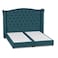 In House Al Dimashqi Linen Bed Frame - King - 200x180cm - Turquoise