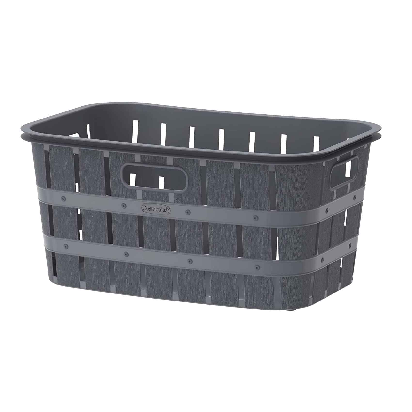 Thumbnail image for Cosmoplast Cedargrain laundry basket 40L