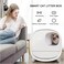 COOLBABY Smart Cat Litter Box,Deodorant and Spatter Proof,Pedal Channel,Fully Enclosed Drawer Cat Toilet,Intelligent Sensing Automatic Cleaning Taste,White