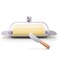 Generic Stainless Steel Butter Dish With Plastic Lid