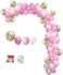 Party Time 112-Pieces Balloon Arch Garland Kit, Party Balloons Decoration Set, Gold Confetti Balloons, White &amp; Pink Latex Balloons for Baby Shower, Wedding Decoration, Birthday Party Decoration - Part
