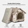 Cat bed for medium and large pets, House-shaped design cat bed with removable cushion and non-slip bottom, Detachable and machine washable cozy cat bed 50 cm (Brown)