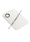 Stainless Steel Makeup Palette With Spatula White/Silver