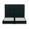 In House Berlin Linen Bed Frame - King - 200x200cm - Dark Green