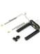 Generic U Slot Mobile Phone Clip Clamp Bracket 5.5 X 8.5cmBlack/Silver