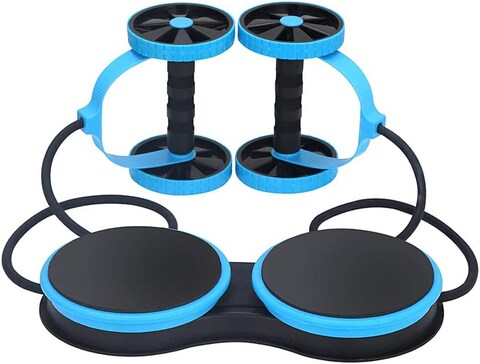 Sky Land Unisex Child Multi-Function Adjustable Abdominal Wheel - Blue, L 43.5 X W 15 X H 19 Cm