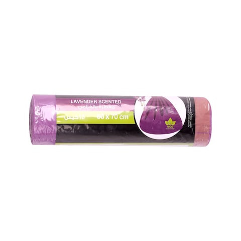 Carrefour Trash Bags - 70 x 60 cm - 15 Bags - Lavender Scent