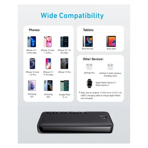 Anker 335 PowerCore Power Bank Black 20000mAh 20W
