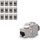 DKURVE&reg; Keystone Module Jacks - CAT6A Shielded Keystone Jack RJ45 Cat 6A Ethernet Module 10 Gbit with Shielded Metal (12PCS)