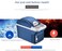 Lydianzi Mini Car Fridges, 12/220V 8L Portable Auto Car Refrigerator Electric Mini Travel Fridge Cooler Box Multi-Function Home Cooler Freezer Warmer For Car Home Use (Color : Blue)