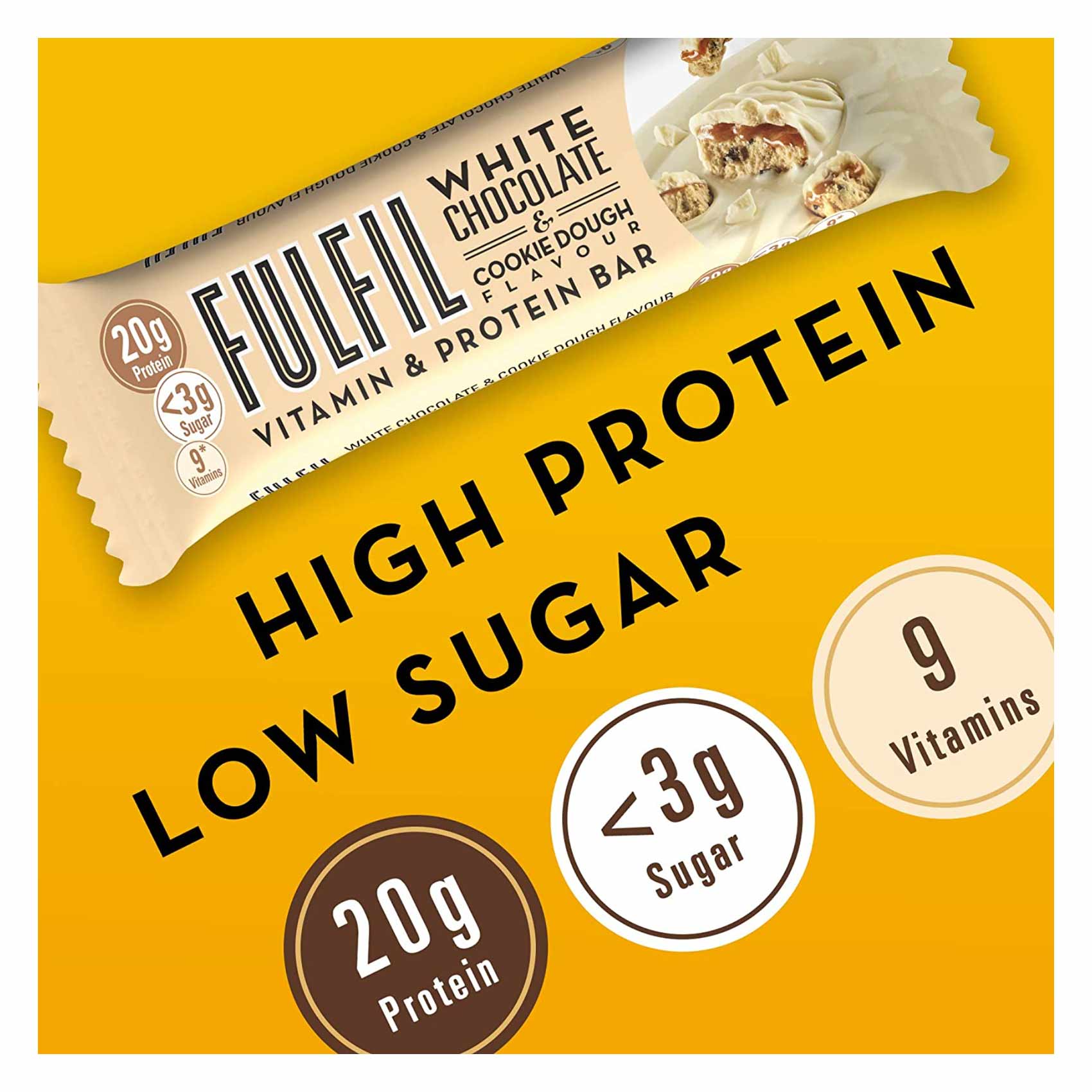 Fulfil White Chocolate Brw Bar 55G