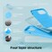 elago Liquid Silicone for iPhone 15 case cover Full Body Protection, Shockproof, Slim, Anti-Scratch Soft Microfiber Lining - Ocean Blue