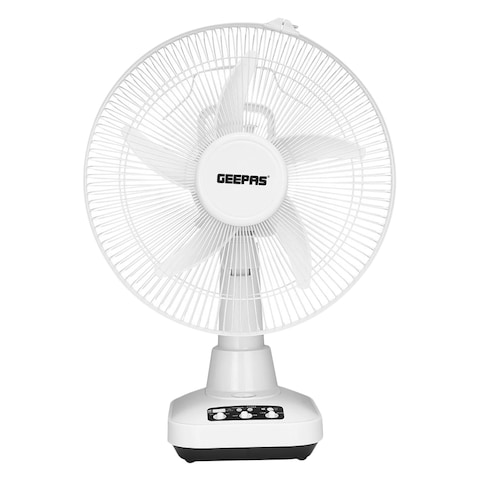 Geepas 12 Inch Table Fan, Rechargeable