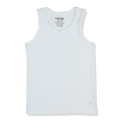 Dice Boys Tank Top - White - 10-11 Years