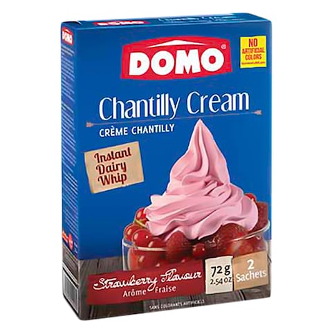 Domo Chantilly Cream Strawberry 72g