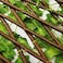 P&amp;N Fence With Artificial Plants, Expandable Green Leaves Wicker For Home Garden Villa Outdoor Decoration