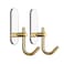 ZALCOON Golden Cloth Hook for bathroom, kitchen,  (White) Towel robe Hook,  Stainless Steel, With Marble Oval Plate  Heavy Duty Wall Mounted Robe Hooks , Bathroom Organizer (Pack of 2)