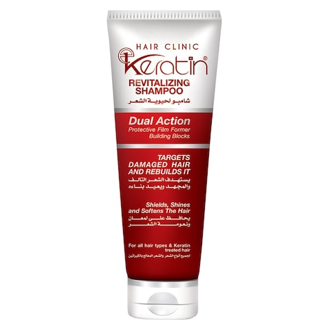 E KERATIN SHAMPO DAUL ACTION FOR DAMAGED HAIR &amp; REBUILDS IT 230ML