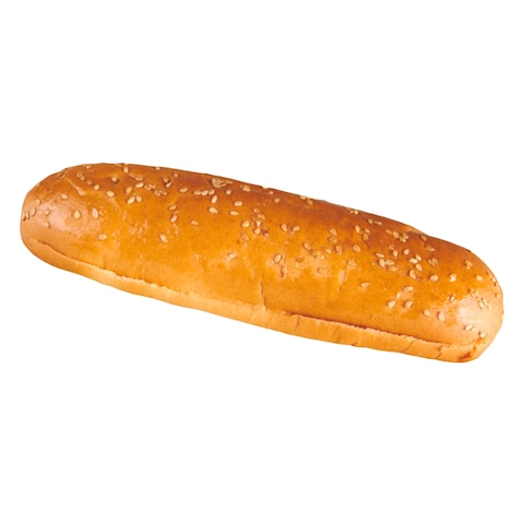 6 plain Hotdog bunswith Sesame seeds 400g