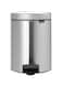 brabantia Newicon Garbage Pedal Bin Matt Steel 5L